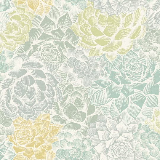 RoomMates Mr. Kate Succulent Plant Peel & Stick Wallpaper